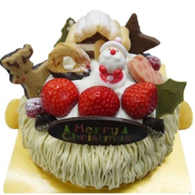 画像1: 【XmasCake来店予約】★12/24・12/25受付終了★モンブラン5号 (1)