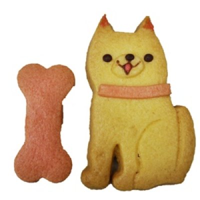 画像1: わんこバニラクッキー【柴犬クッキー】【動物クッキー】 (1)